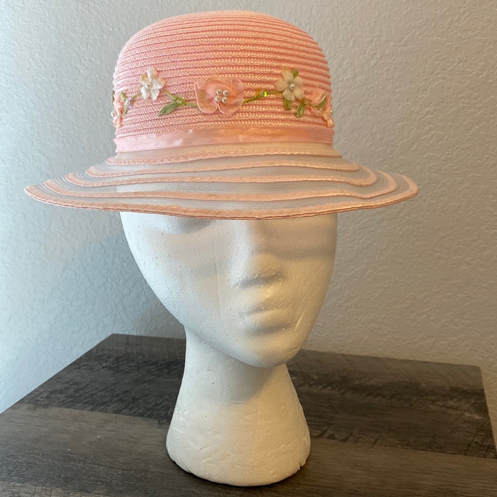 Toby NYC Pink Easter hat/ Toddler girl